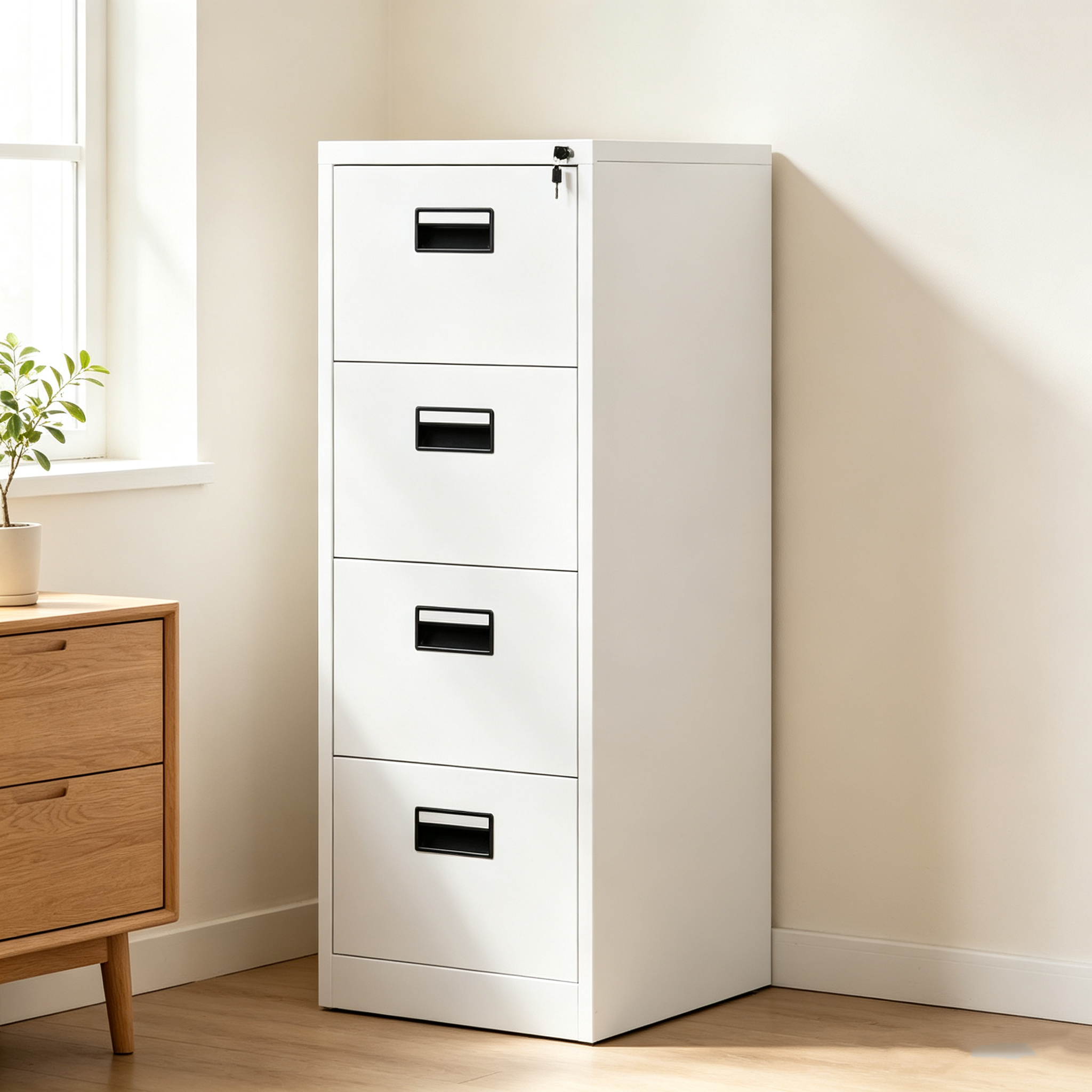 Steel Bedside Cabinet
