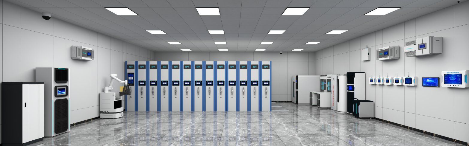 Shengmei intelligent archive room with environmental control equipment and monitored shelving