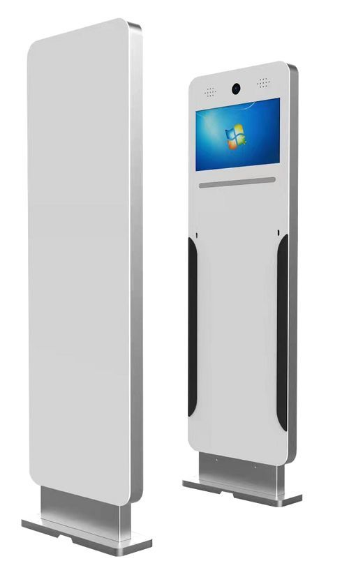 Shengmei RFID security gate pedestal with reader screen and camera
