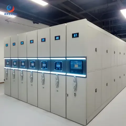 Smart compactor shelving with 15.6-inch touchscreen