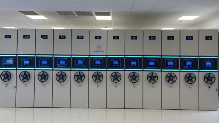 Multi-Department Shared Archive Room: Compactor Shelving Zoning in 4 Zones